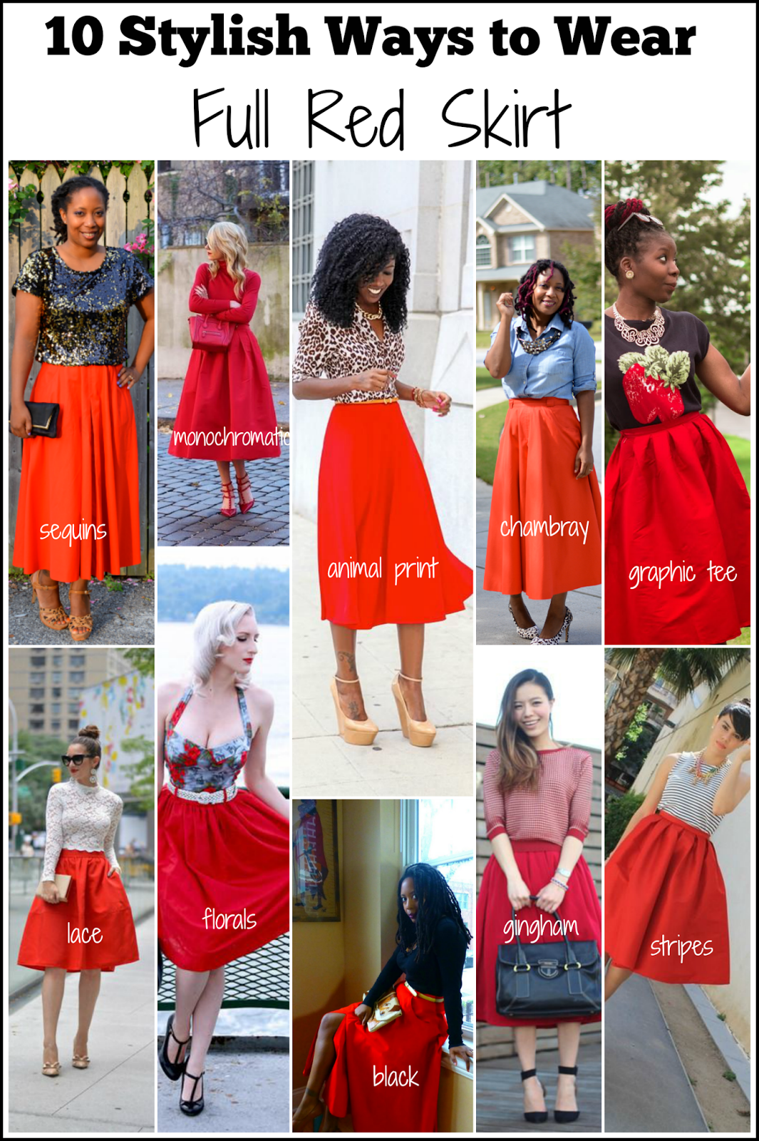 Red Skirt Outfits Images | vlr.eng.br