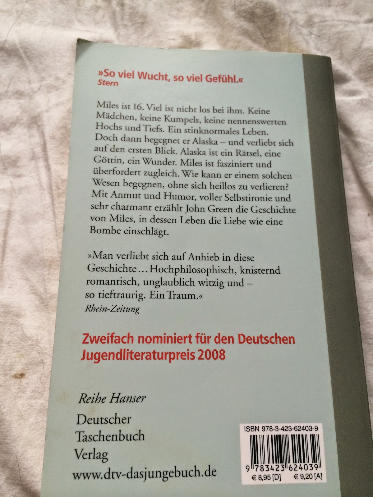 Lauriis wunderbare Bücherwelt Eine wie Alaska John Green