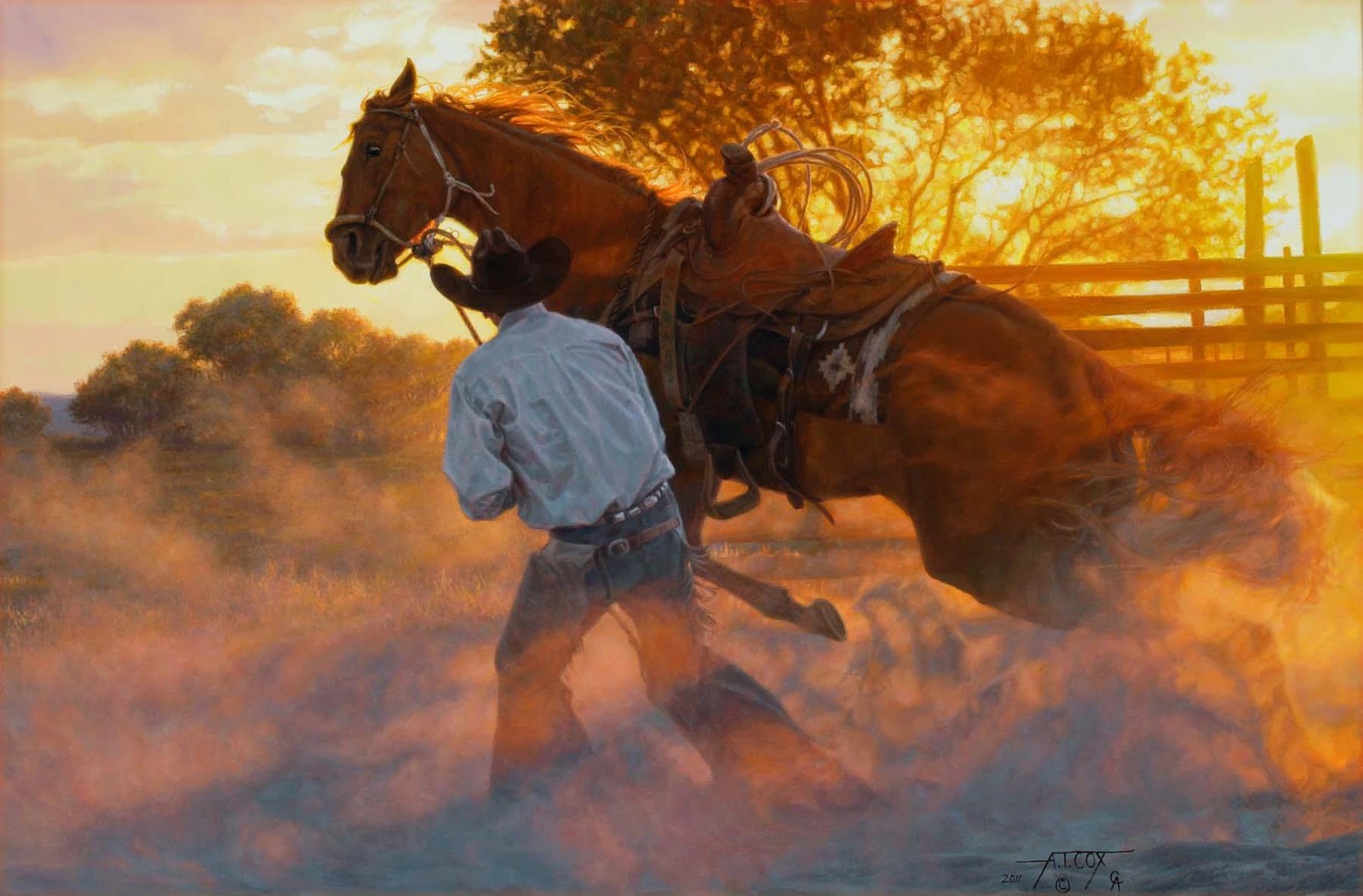 Pinturas de Tim Cox | O Pintor de Cavalos