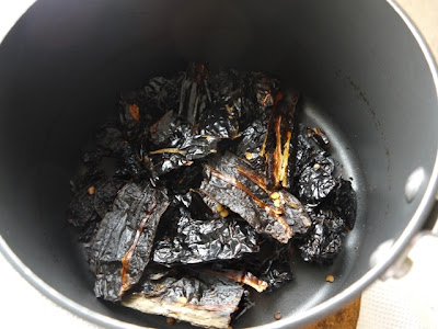 toast dried chilis