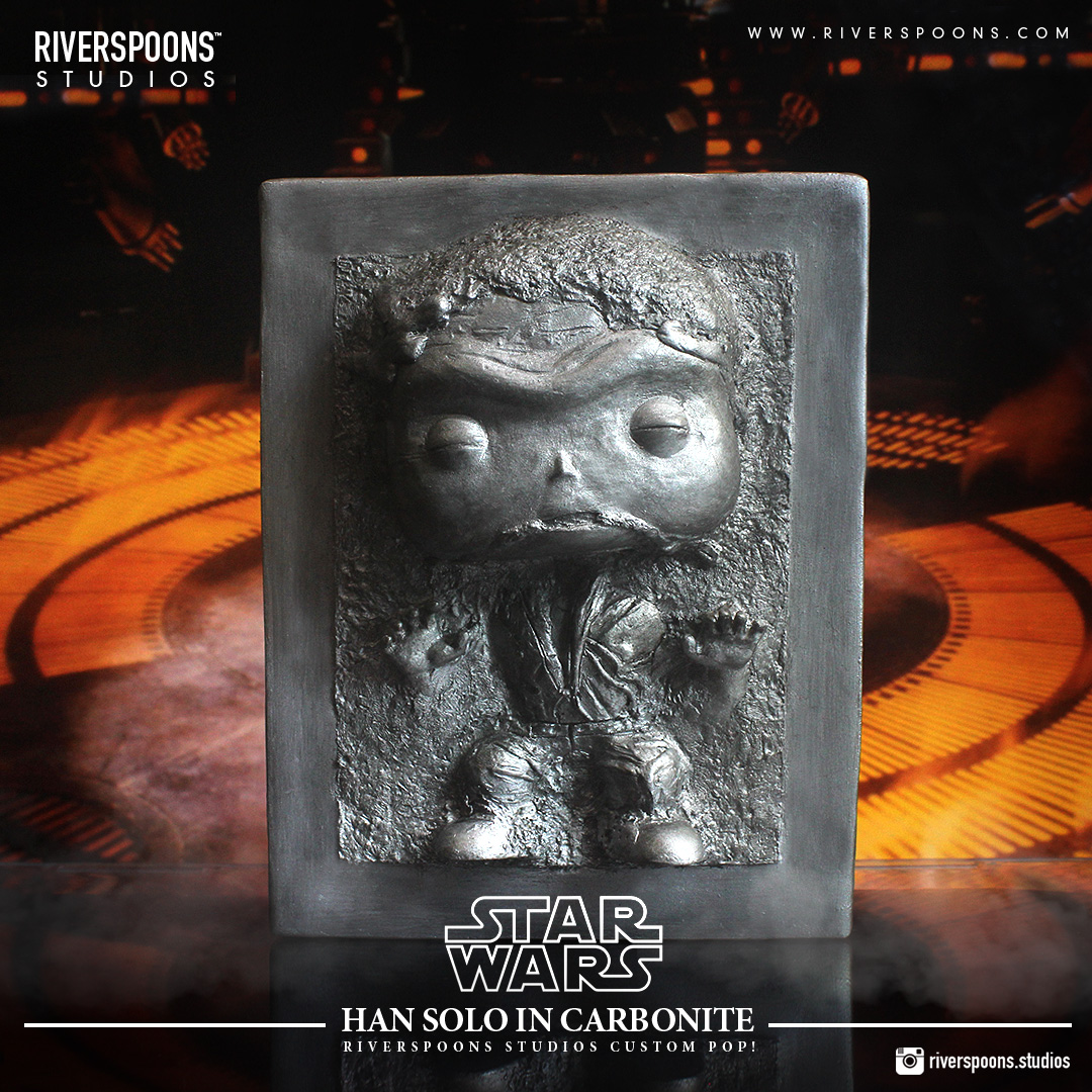 Riverspoons Studios: Riverspoons Studios Han Solo in Carbonite Custom Pop!1080 x 1080