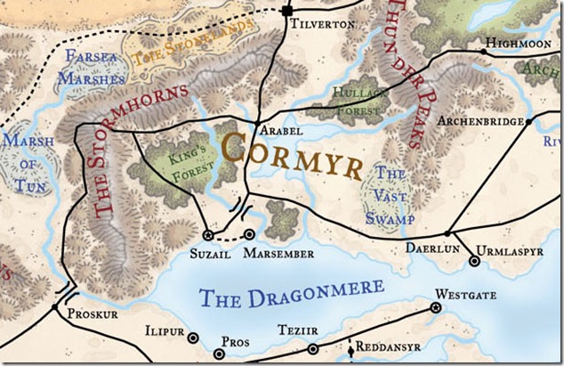 Forgotten Realms Mapa De Cormyr
