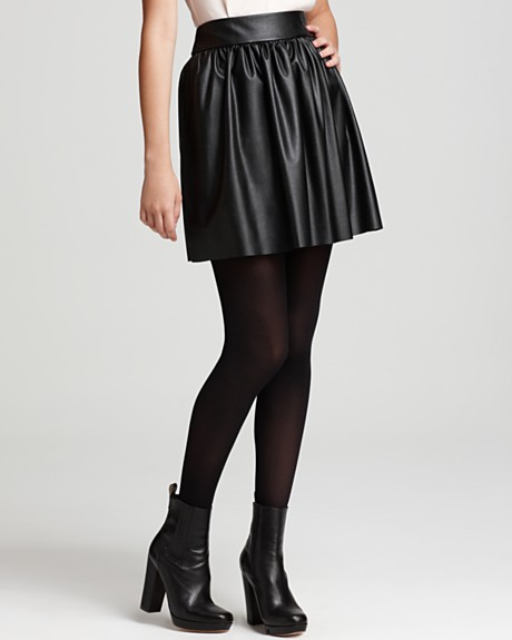 The Pretty Factor: Luxe for Less - D&G Leather Circle Skirt