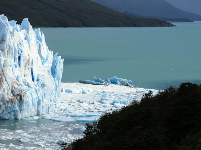 Perito Moreno Glacier and water beyond near El Calafate Argentina