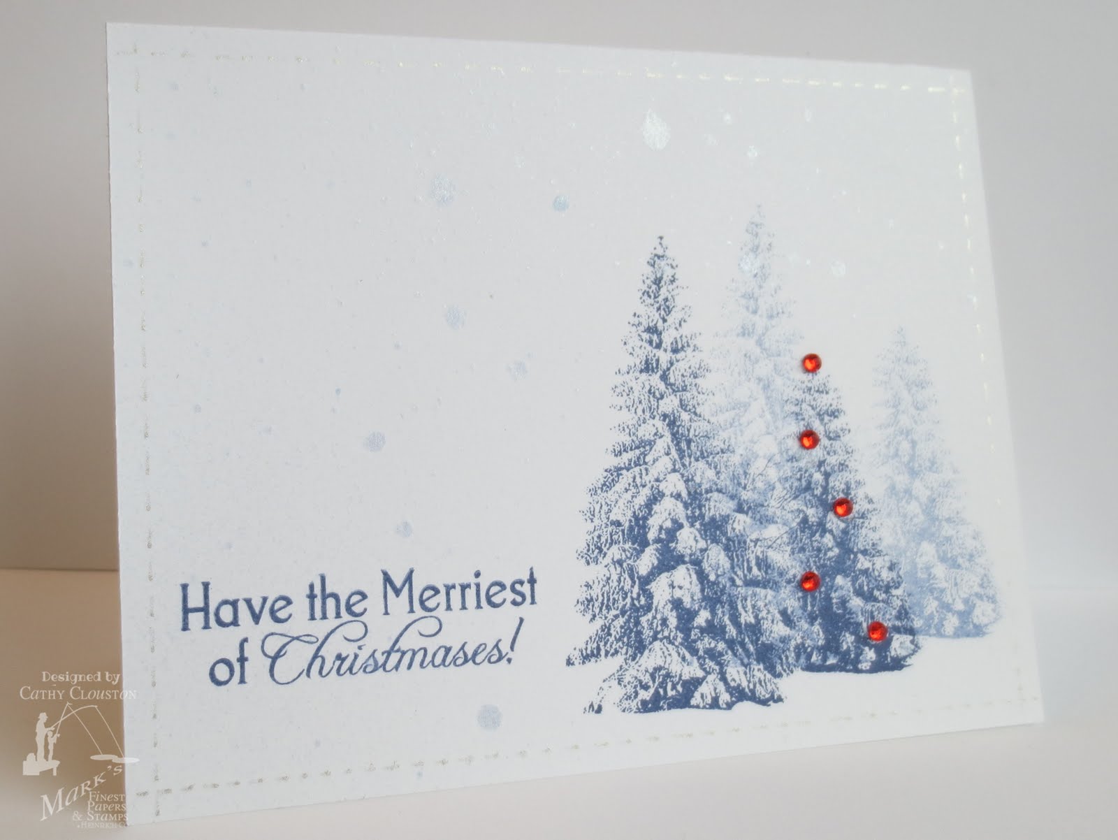 Paper, Ribbon, and Thread: Clean Christmas - Card Class Day 3