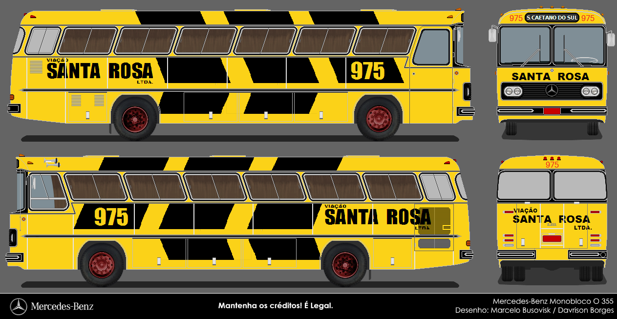 DESENHOS DE ONIBUS DO JONAS: VIAÇÃO SANTA ROSA LTDA.(SP)