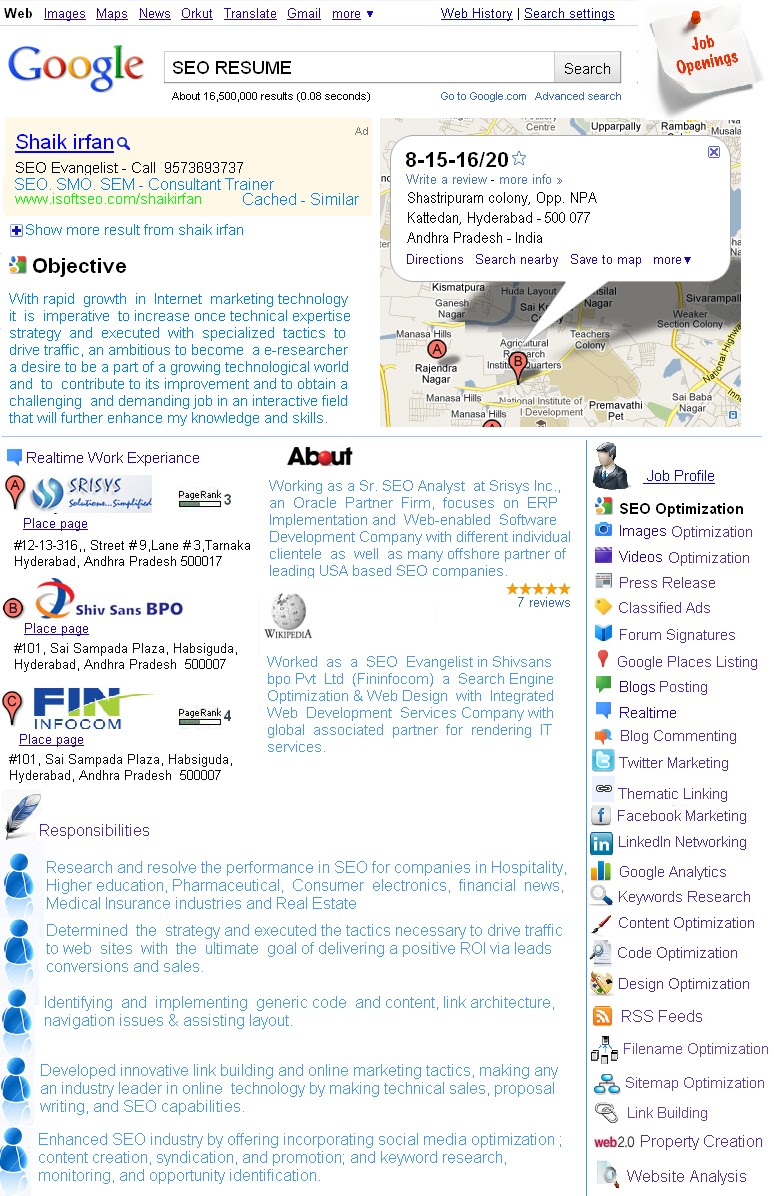 Shaik Irfan SEO Resume - Resume.bmp