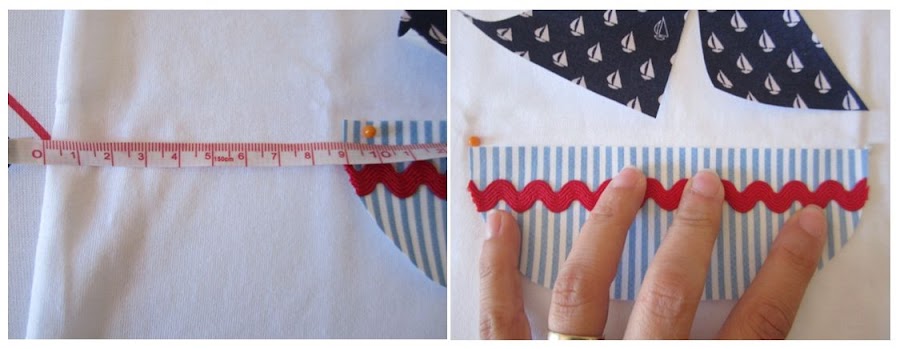 mis nancys, mis peques y yo, tutorial aplique camiseta colocar piezas