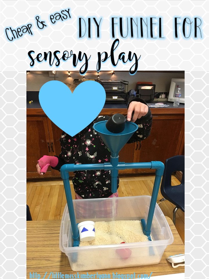 Little Miss Kim's Class Cheap & Easy DIY Funnel for Sensory Play