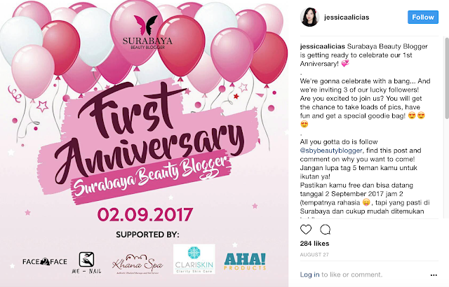 Surabaya Beauty Blogger's First Anniversary by Jessica Alicia