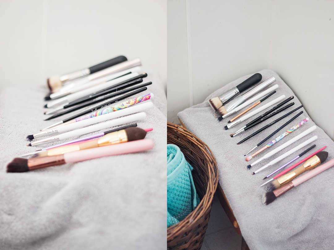 how to wash your makeup brushes, sanitize makeup brushes, clean