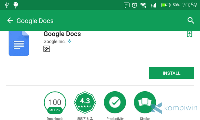 google doc di android ipad iphone