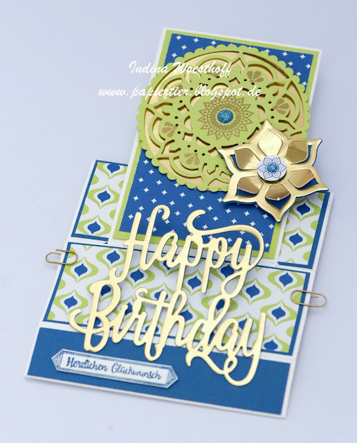 Orientpalast | Stampin' Up! | papiertier Indina | Pop-up Card | Anleitung