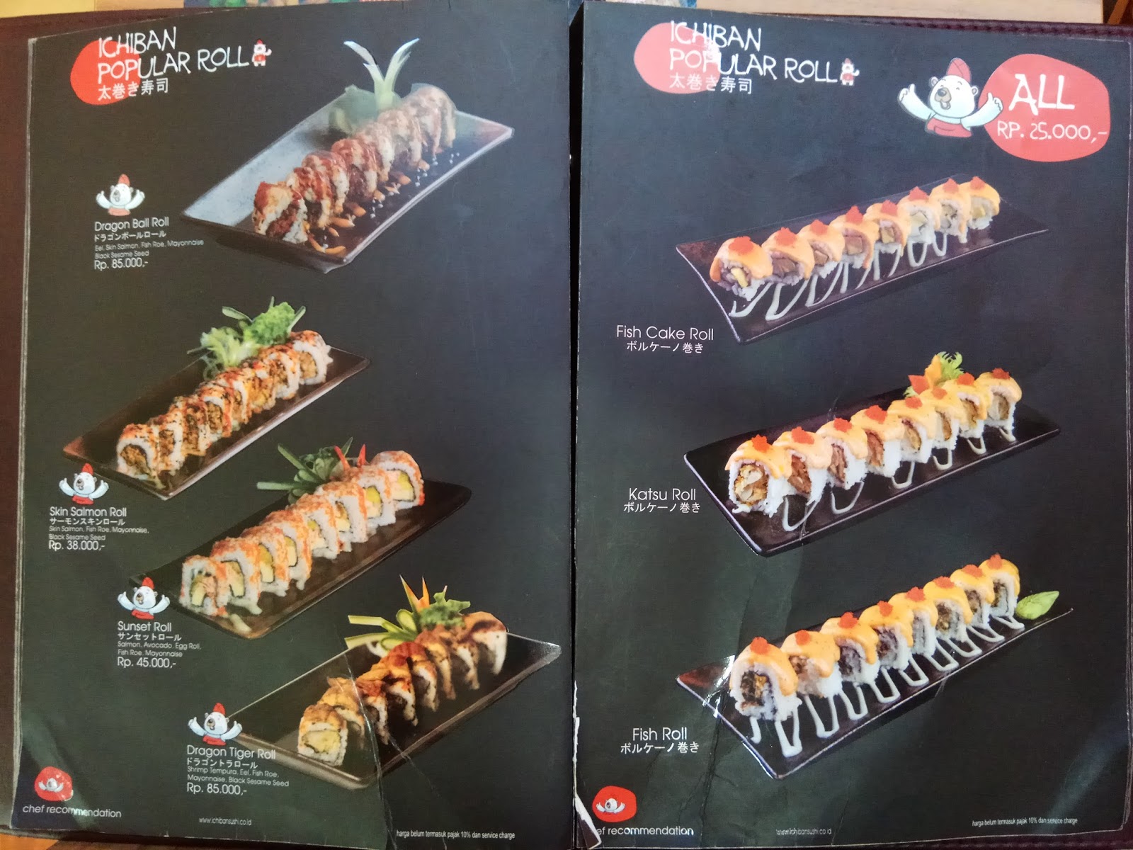 Tempat kerja: Daftar harga dan menu ichiban sushi pekan ...