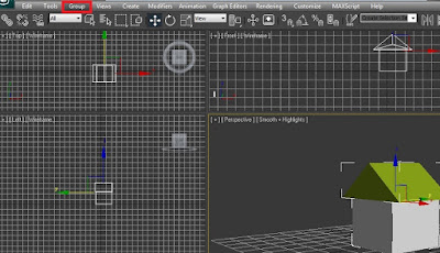 Как сгруппировать объекты в 3D Max