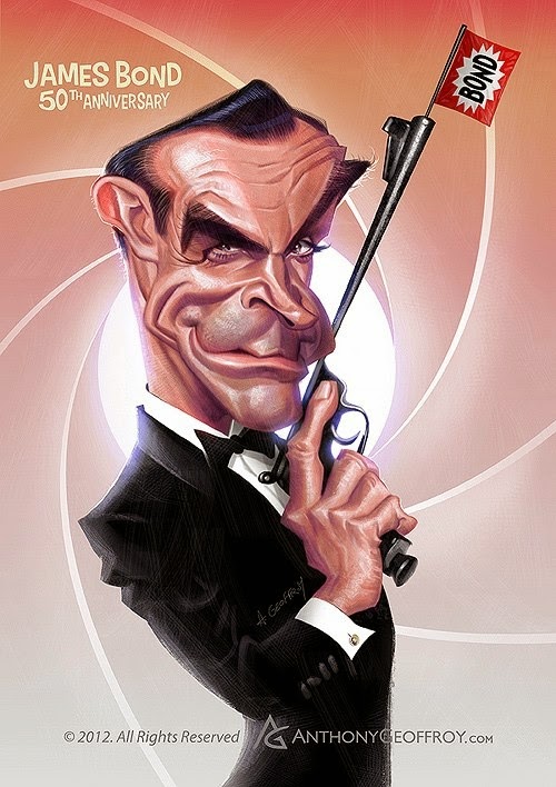 01-Sean-Connery-James-Bond-007-Anthony-Geoffroy-Caricature-Illustrations-Comics-www-designstack-co