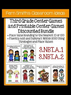Third Grade Go Math Chapter One Center Games And Printables