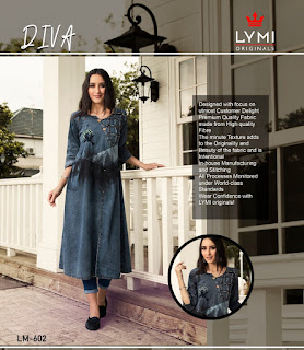 Lymi Diva Denim Party wear kurtis wholesaler