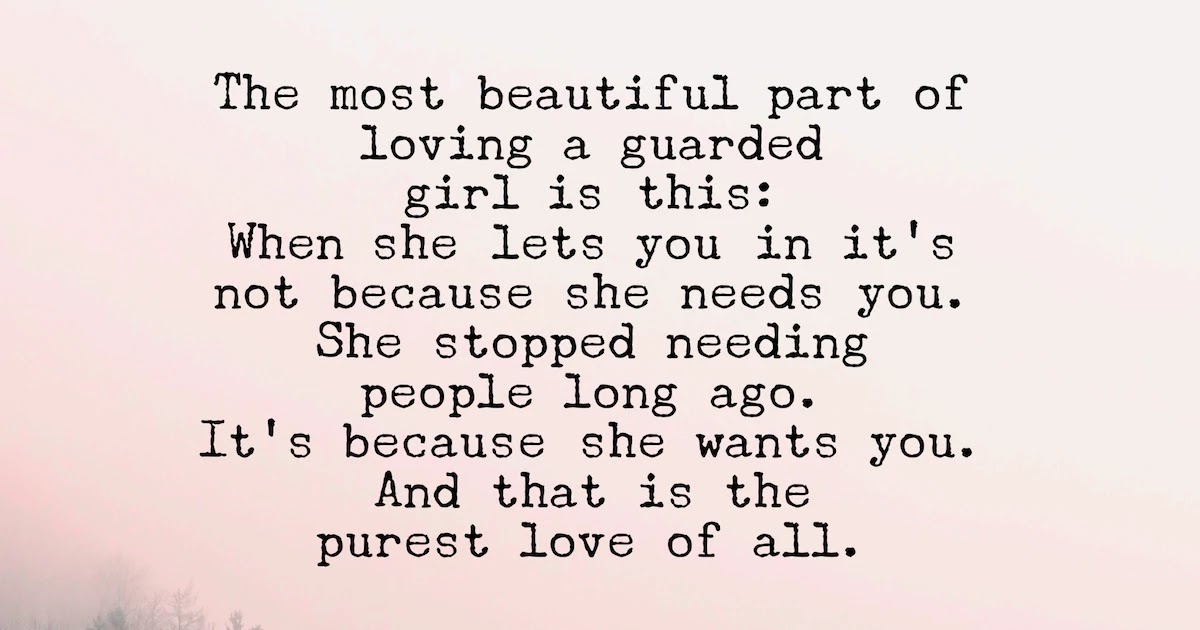Loving a Guarded Girl