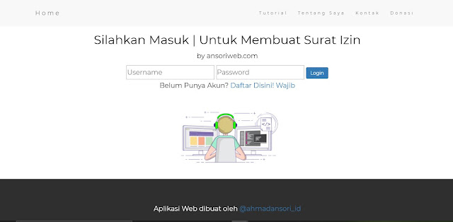 Cara Membuat Web Surat Izin Sekolah Yang Keren Dan Menarik Ansori Web