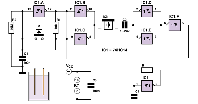 Water Alarm Circuit Diagram