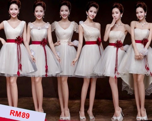 Waist Red Sash Ribbon Bridesmaids Dresses