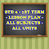 STD 6 - 1ST TERM - LESSON PLAN - ALL UNITS