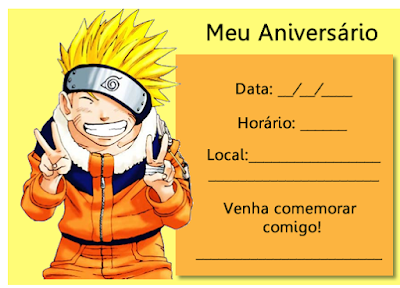 Resultado de imagem para lembrancinha  naruto