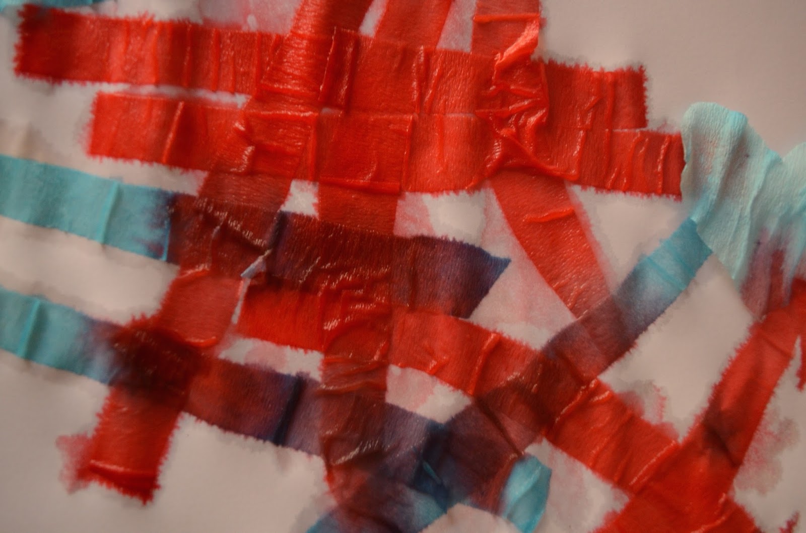 Practical Mom: Bleeding Crepe Paper Art Project for Little Kids