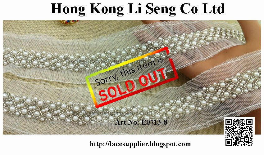 Beading Organza Lace Trims Manufacturer Wholesaler Supplier " Hong Kong Li Seng Co Ltd "