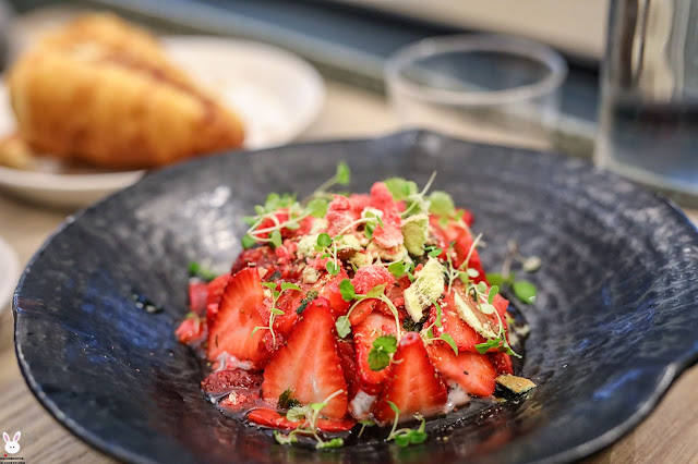 Higher Ground Melbourne; strawberry chia with buffalo yoghurt