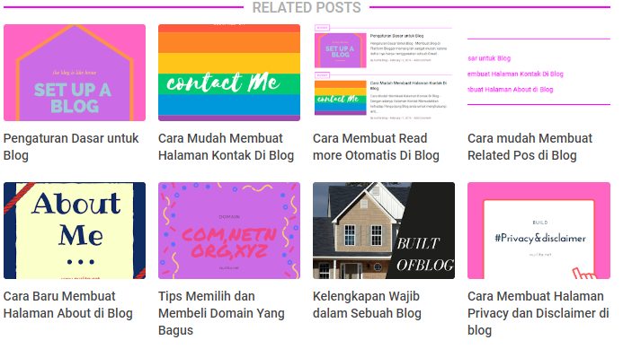 related post keren di blog related post