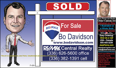 RE/MAX Caricature For Sale Yard Signs