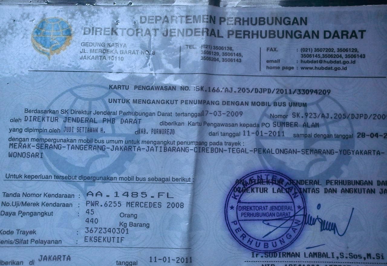 Cara Dan Prosedur Membuat Ijin Trayek Atau Kps