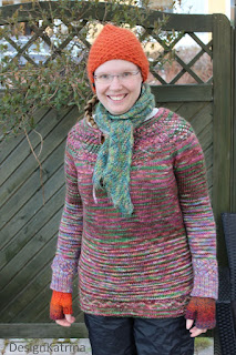omstickad Ileana pullover stickad av DesignKatrina.se re-knitted Ileana Pullover knitted by DesignKatrina.se