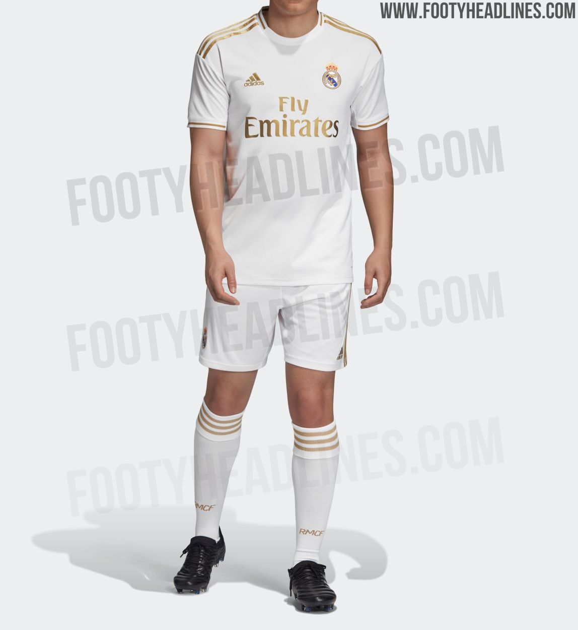 White/Gold Real Madrid Home Mini KIT 2019-20 