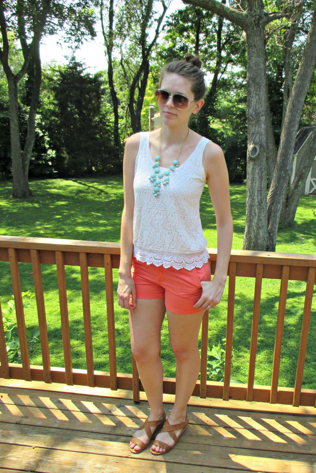 Blogger Style Covet; Coral Shorts | See You In A Porridge