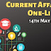Current Affairs One-Liner: 14th May 2020