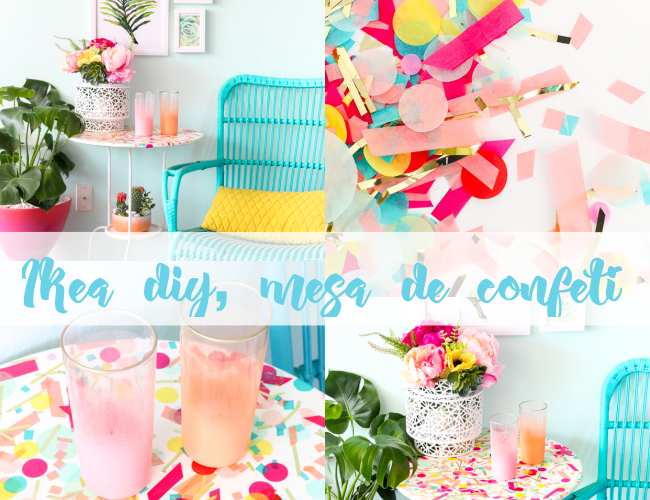 DIY: Tunea con CONFETI esta mesa de Ikea de menos de 20?