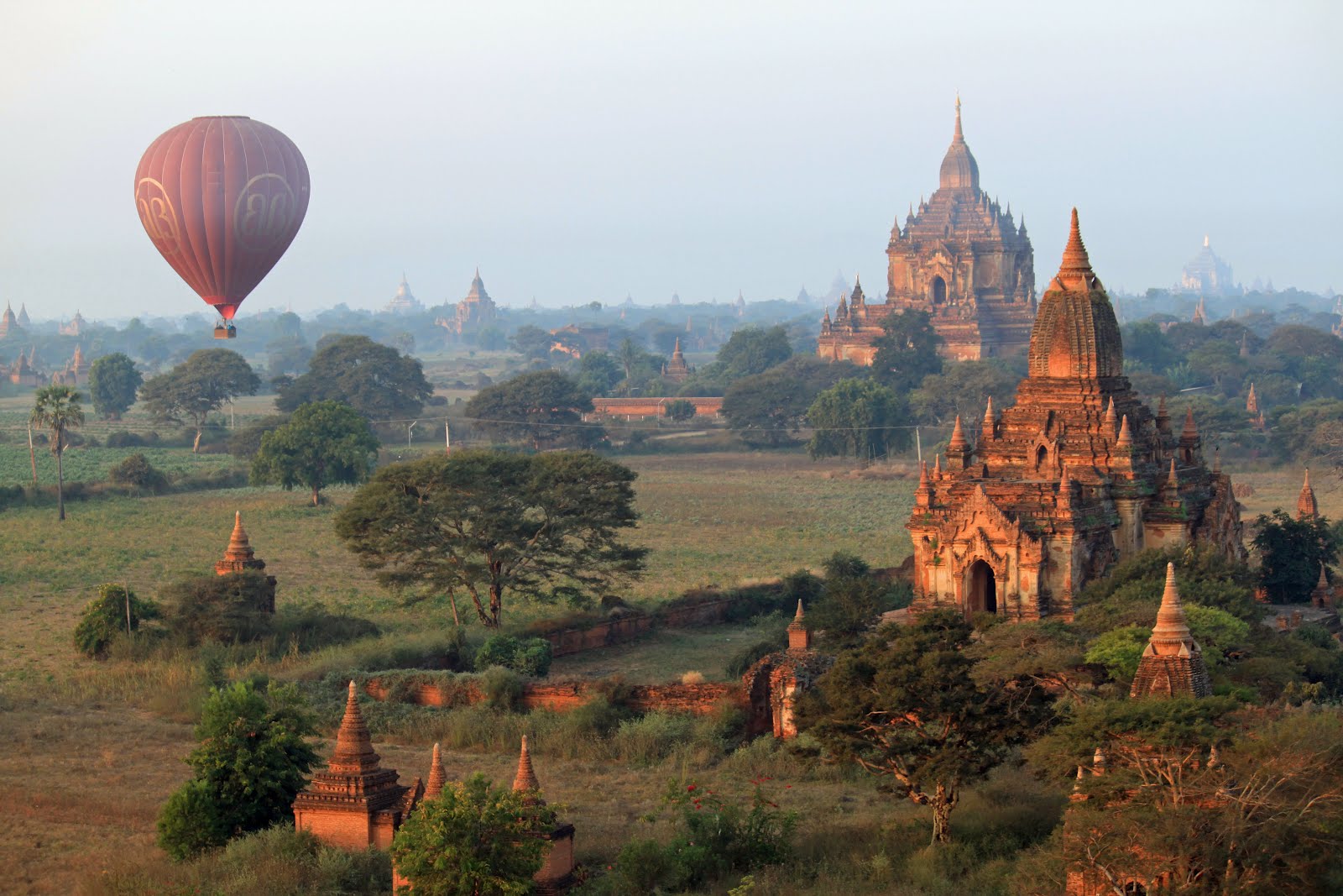 Travels With Bob & Son: Hot Air Balloon over Bagan - Myanmar