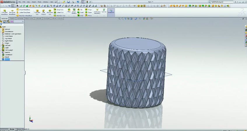 Solidworks Tutorial : Creating a Knurl Surface - SolidWorks Share