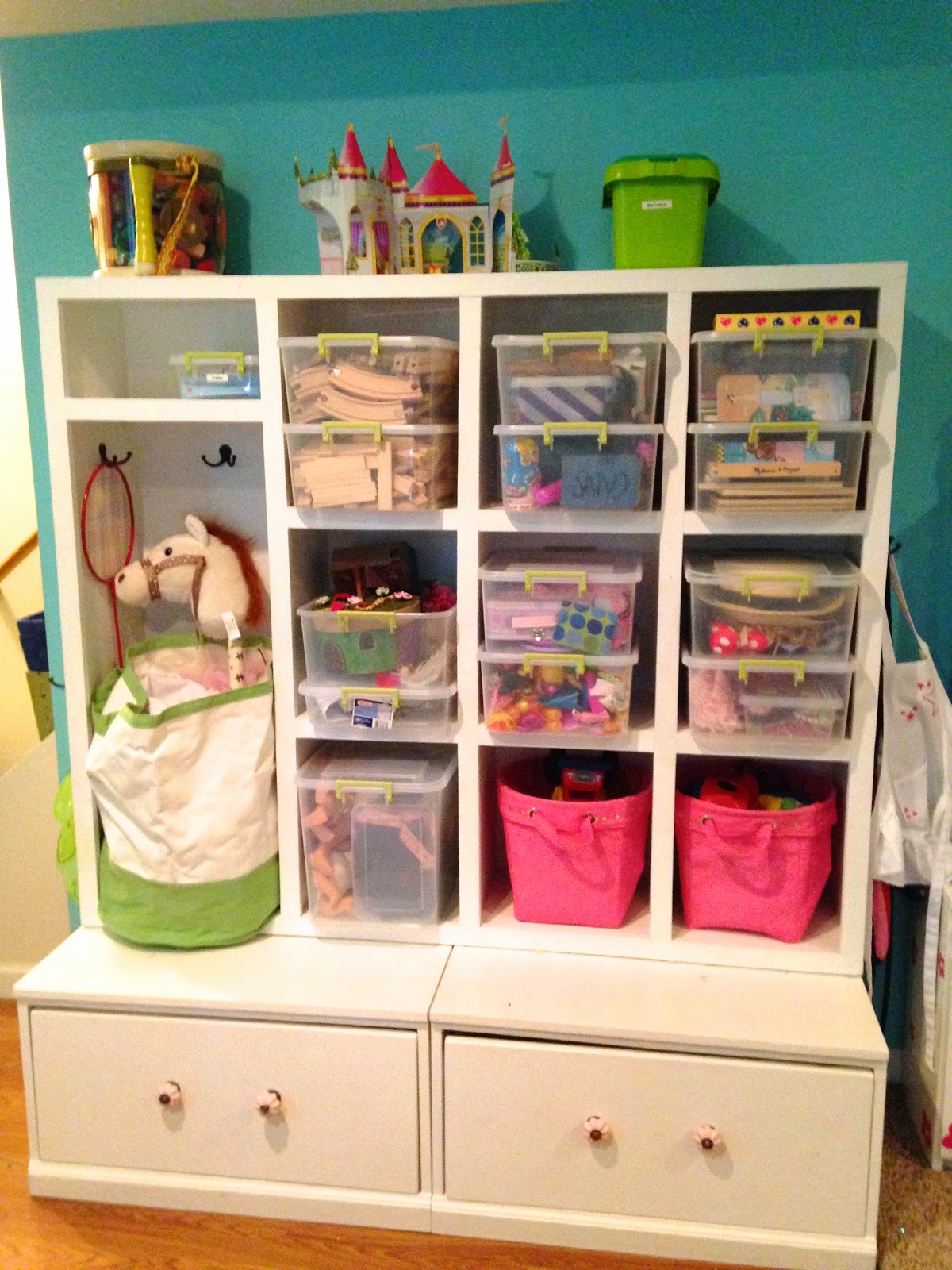 1001 Goals Toy Bins and Toy Shelf {Stashbuster Project)
