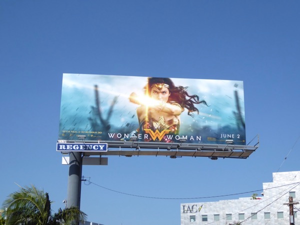 Wonder Woman movie billboard