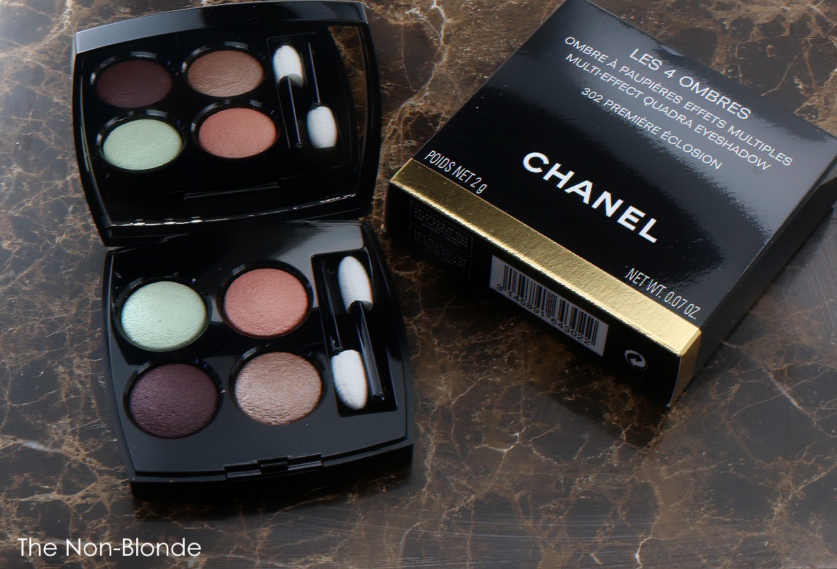 The Non-Blonde: Chanel Première Eclosion 302 Eye Shadow Quad & Ombre  Première 824 Verderame