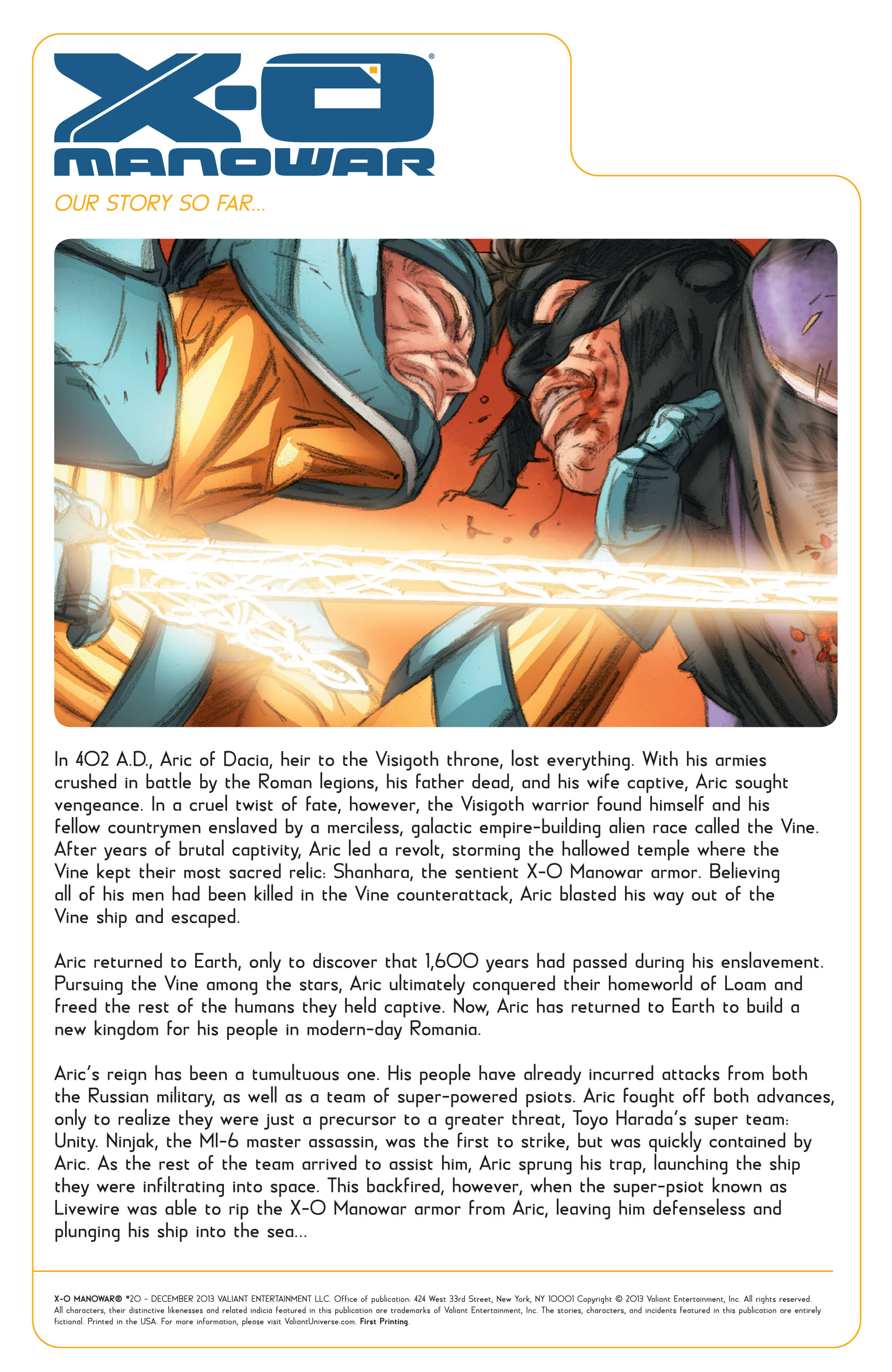 Read online X-O Manowar (2012) comic -  Issue #20 - 2