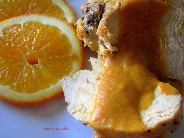 Pollo ligero a la naranja