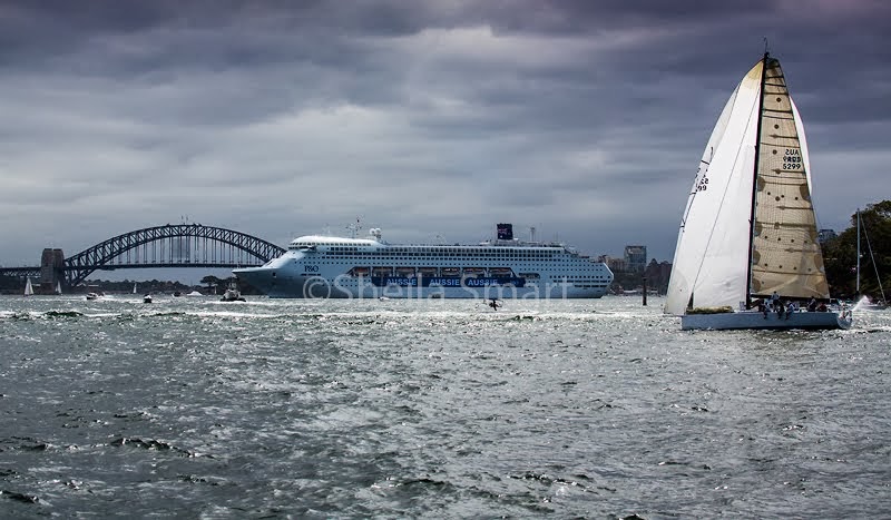 Yacht Victoire on Sydney Harbour