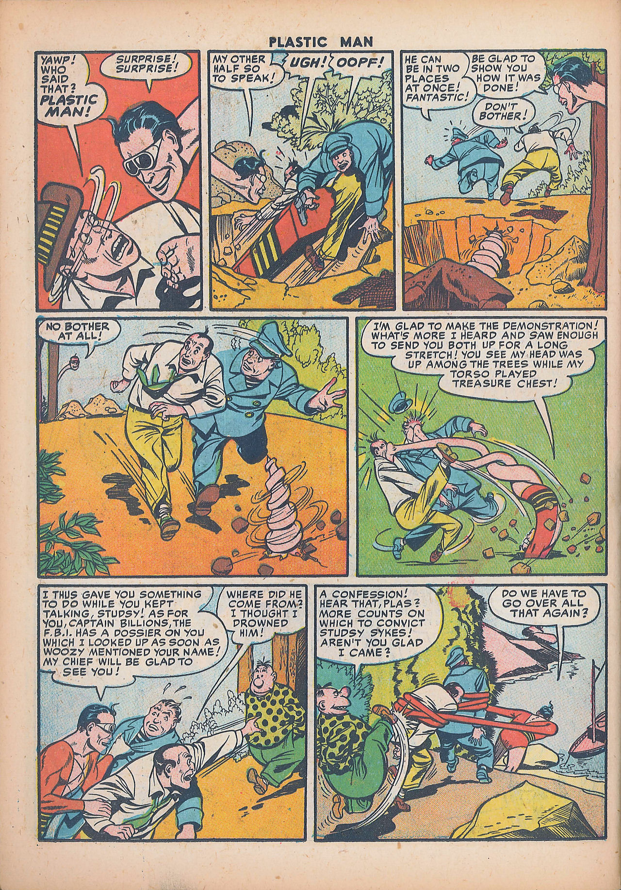 Read online Plastic Man (1943) comic -  Issue #30 - 34