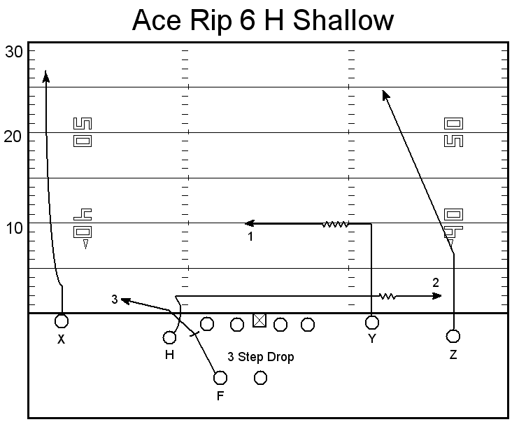 Coach Salazar: Estudiando fútbol americano: AIR RAID - SHALLOW