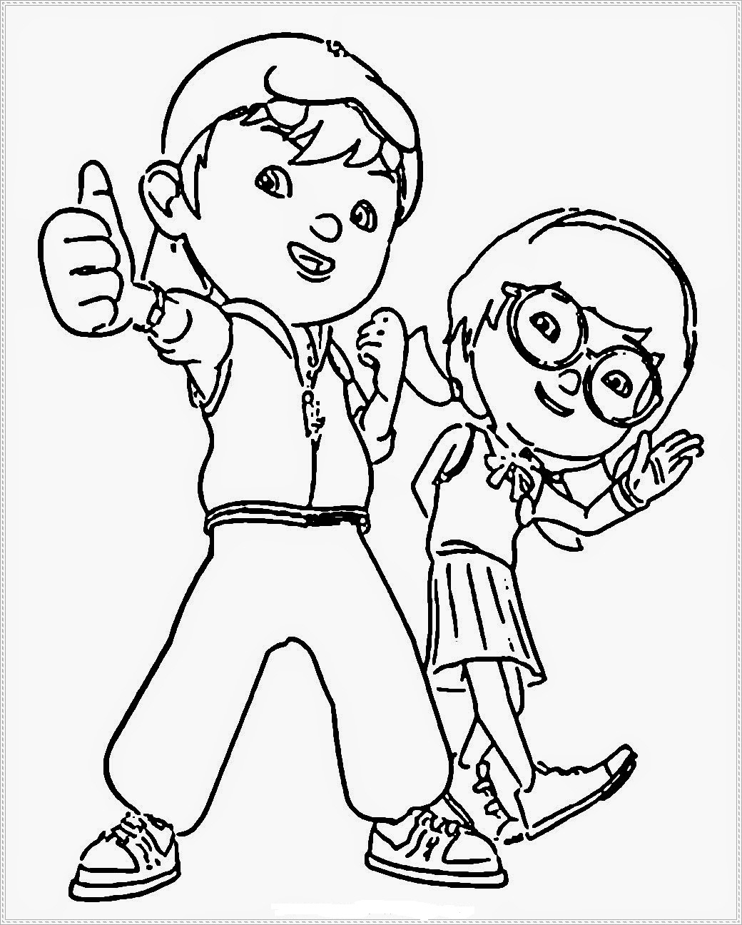 Gambar Mewarnai Boboiboy Warnai Gambar